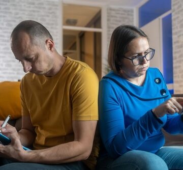 Stressed Husband And Wife Looking For Affordable Housing