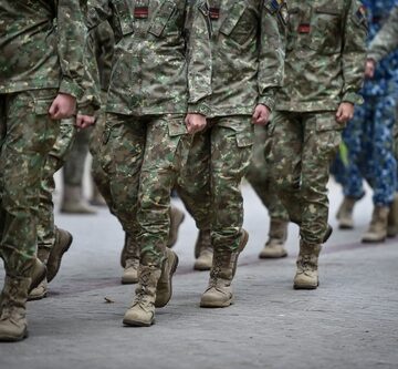 Soldiers In Marching Formation