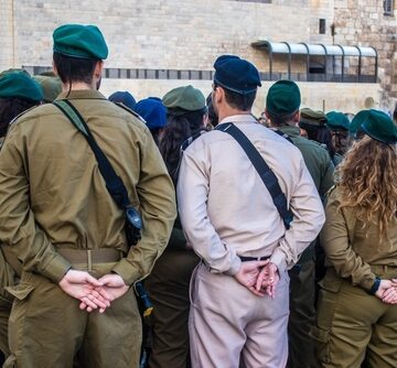 Induction Ceremony For New IDF Soldiers In Jerusalem, Israel