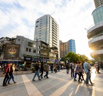 The Zhongxiao Xinsheng Tourist District In Guang Hua Taipei, Taiwan