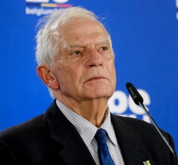 EU Diplomat Josep Borrell Attends A News Conference