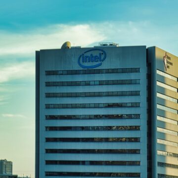 Toronto,,Canada,-,23,October,2022:,A,Concrete,Highrise,Skyscraper The Exterior Of An Intel Building In Toronto, Canada