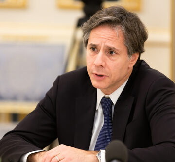 U.S. Secretary of State Antony Blinken At The Negotiating Table