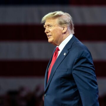 Former President Donald J. Trump Arrives On Stage During CPAC