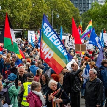 Thousands Of People Protesting In Berlin, Germany