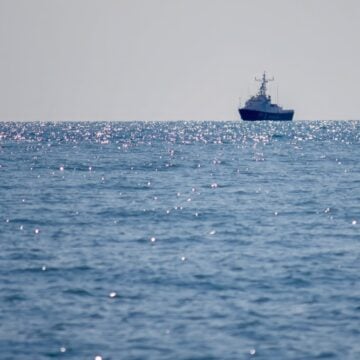 Russian Warships On The Horizon In The Black Sea