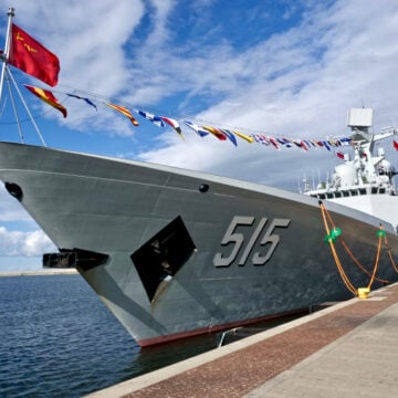 CHINA HOLDS RECORD-BREAKING MILITARY EXERCISE OFF TAIWAN WARNING AGAINST INDEPENDENCE