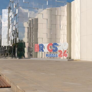 Signage For BRICS/Russia 2024 Summit Held In Russia