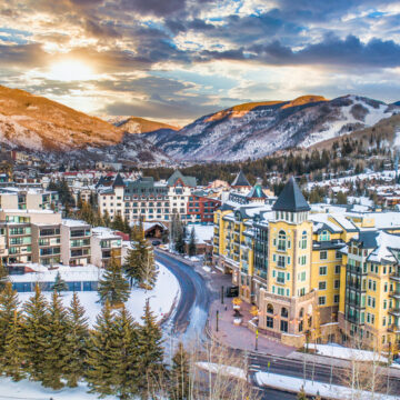 Aerial View Of Vail, Colorado