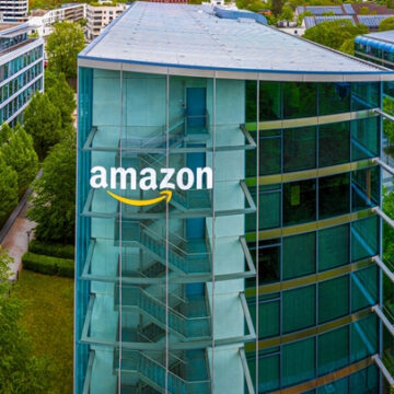Exterior Of Amazon Offices In Munich, Germany