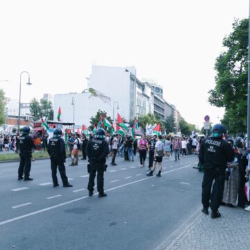 Pro-Palestinian Demonstrators And Police In Berlin, Germany