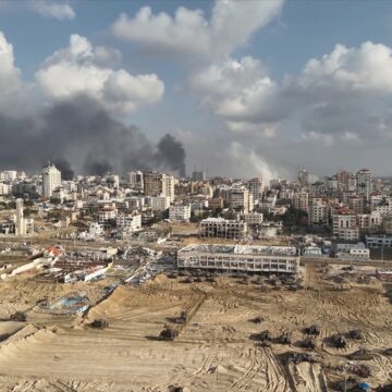 An Aerial View Of North Gaza Destroyed By The Israel War