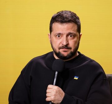 Ukrainian President Volodymyr Zelensky In Kyiv