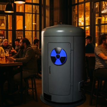 A NUCLEAR POWER MICROPLANT THAT’S A NEIGHBORHOOD HANGOUT