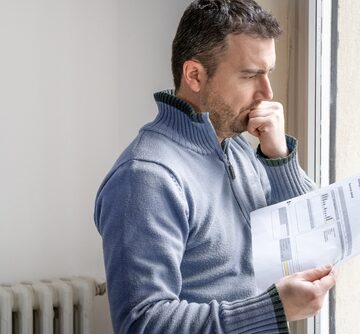 Concerned Consumer Worried About Bills And Costs