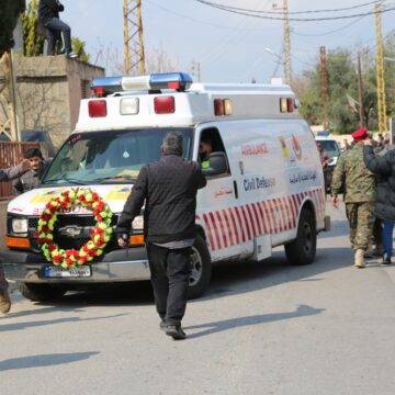 Ambulance From Hezbollah's Health Division In Tyre City, Lebanon