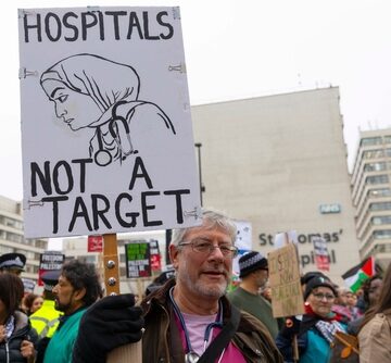 London,,Uk.,16th,Dec,,2023.,A,Vigil,For,Healthcare,Workers A Vigil For Healthcare Workers In Gaza, Protest Held In London, UK