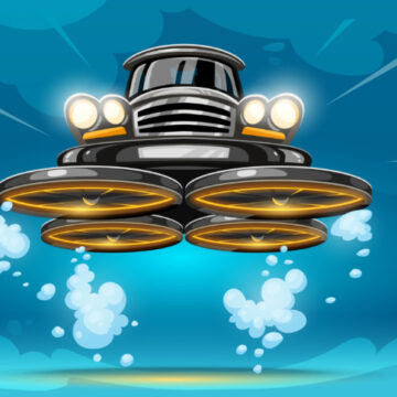 AN AGILE, ALL-ELECTRIC FLYING TAXI WITH A TUGBOAT MOTOR