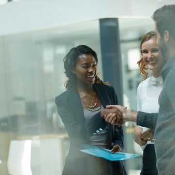 Company Welcoming A New Employee To The Team