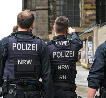 German Special Police Forces On Patrol
