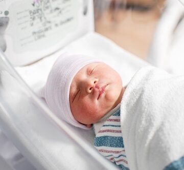 Newborn Swaddled At The Hospital