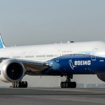 A Boeing 777-9 Aircraft On The Tarmac