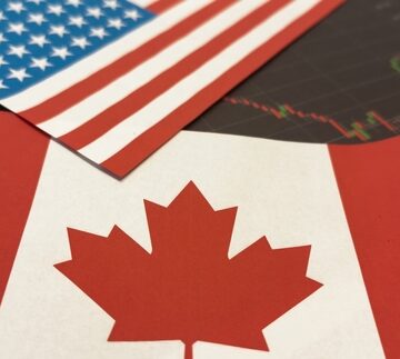 U.S.-Canada Trade Tensions Symbolized By The U.S. And Canadian Maps And Graphs