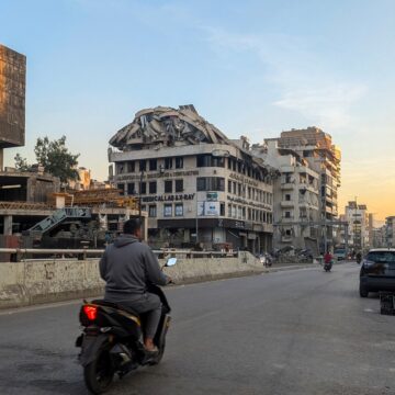 A Destroyed Building In Southern Beirut, Lebanon