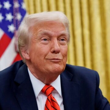 A Jovial Donald Trump In The Oval Office