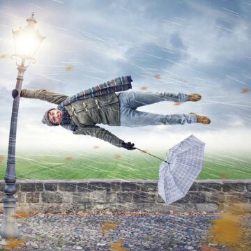 Man,Gets,Blown,Away,By,A,Storm WRONG DATA, COSTLY CONSEQUENCES: THE LATEST IN MISGUIDED CLIMATE GOALS