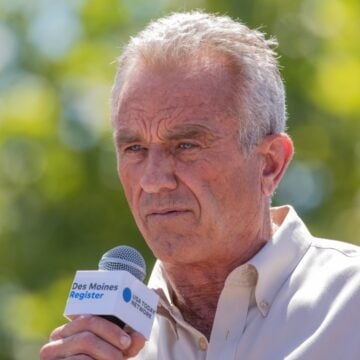 Robert F. Kennedy Jr., Speaking In Des Moines, Iowa
