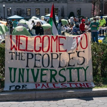 Pro-Palestinian Supporters Set Up A Protest Encampment On The Campus Of Columbia University