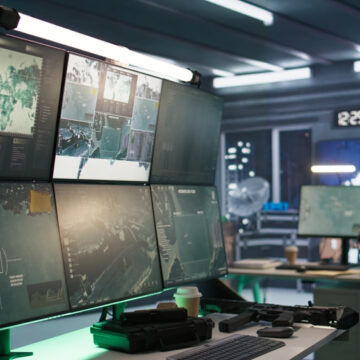 The Inside Of A Army Command Post, Which Serves As A Central Hub For Military Ops