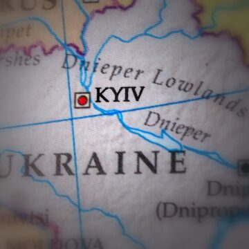 Map Of Ukraine With Kyiv Highlighted
