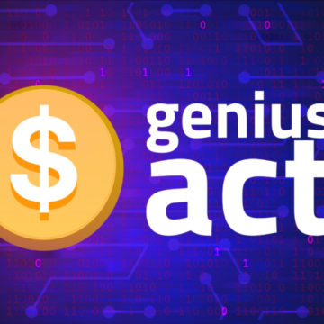 A Sign That Reads "genius act" Next To A Large Dollar Sign In An Orange Circle