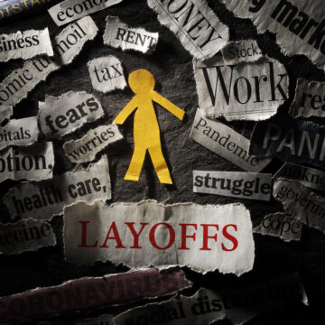 Paper Cutout Of Person With Surrounded By Key Words From Headlines