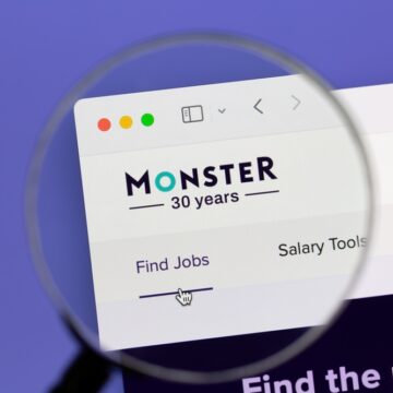 A Close-Up View Of The Monster.com Web Page
