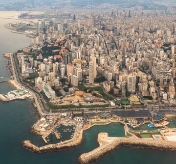 An Aerial View Of Beirut, Lebanon