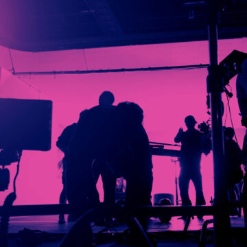 A Commercial Video Production Set, Showcasing The Behind-The-Scenes Action
