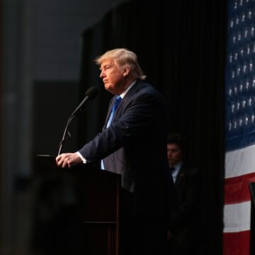 Donald Trump During His 2016 Presidential Campaign In Sioux City, Iowa