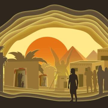 The Illustration Depicts The Ten Plagues Of Egypt, A Series Of Disasters Described In The Book Of Exodus In The Hebrew Bible