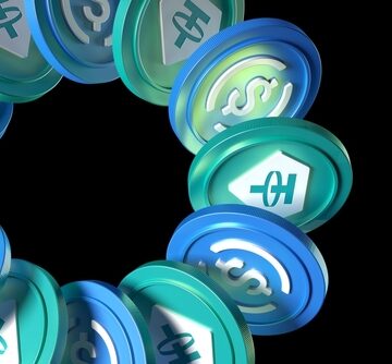 The Image Displays A Circular Arrangement Of Digital Coins, Which Are Representations Of Tether (USDT), A Prominent Stablecoin