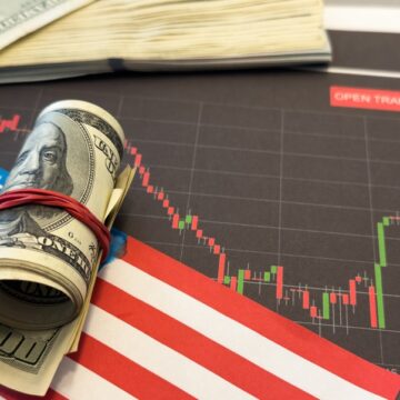 The,Us,Dollar,Against,The,Background,Of,A,Declining,Chart. PRESIDENT TRUMP NEEDS TO TURN ATTENTION TO OUR PROBLEMS