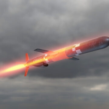A Digital Image Of A Long-Range Tomahawk Missiles Capable Of Carrying Nuclear Warheads