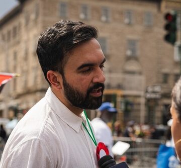 New York City Mayoral Candidate Zohran Mamdani Meeting Potential Voters In Brooklyn, New York
