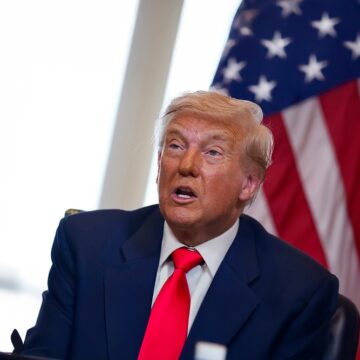 U.S. President Donald Trump During A Visit To Scotland