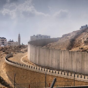 The Photo Shows A Section Of The Israeli West Bank Barrier, Also Known As A Separation Barrier Or Security Wall, Built By Israel Along And Within The West Bank.