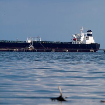 Photo Of An Oil Tanker, Potentially The Kerala Chartered By Chevron, Loading At The Bajo Grande Oil Terminal In Maracaibo, Venezuela