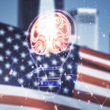 Abstract,Virtual,Creative,Light,Bulb,With,Human,Brain,Hologram,On AI GIANTS ATTEMPT TO RECREATE THE INVENTION FACTORIES OF AMERICA’S PAST