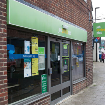 A Jobcentre Plus Branch In Blandford Forum, Dorset, UK. It Is A Government-funded Organization That Helps People Find Work And Provides Support For Job Seekers